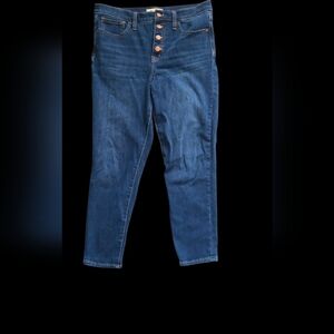 Madewell High Rise Dark Blue Jeans